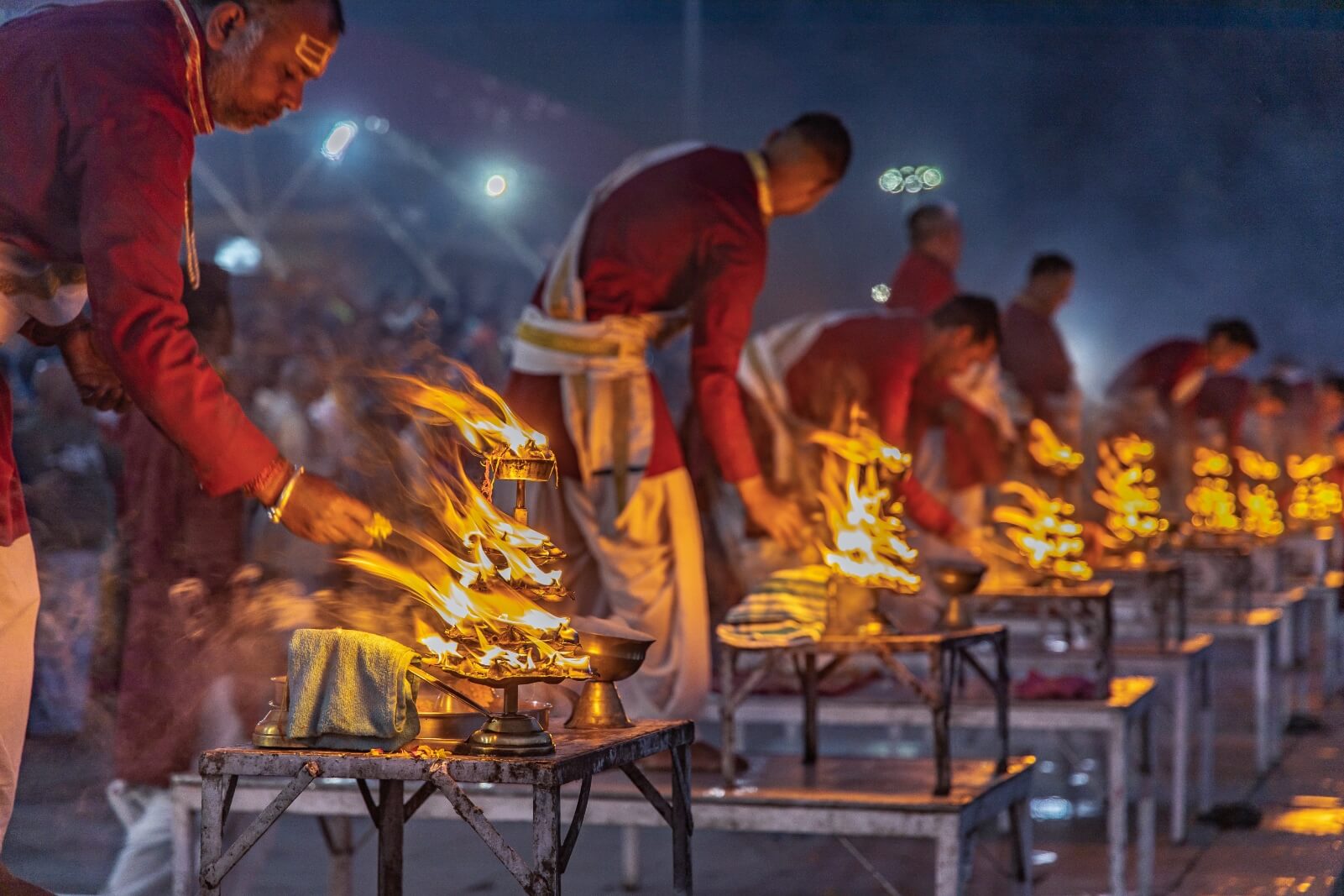 Aarti at Triveni Ghat, Rishikesh