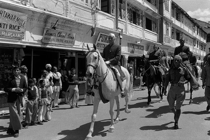 Mall Road in Mussoorie in 1950s